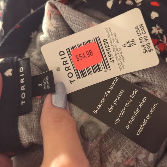 Torrid Floral Shorts Romper 4x/26 - Picture 14 of 15